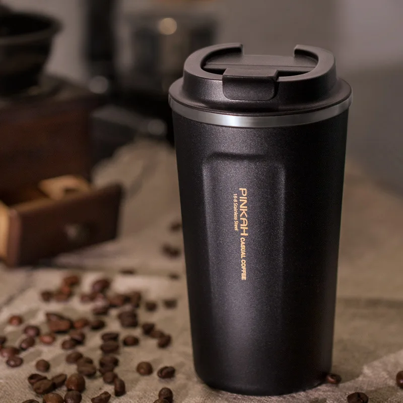 High-quality 304 Stainless Steel Thermo Cup Travel Coffee Mug with Lid Car Water Bottle Vacuum Flasks 380 & 510ml