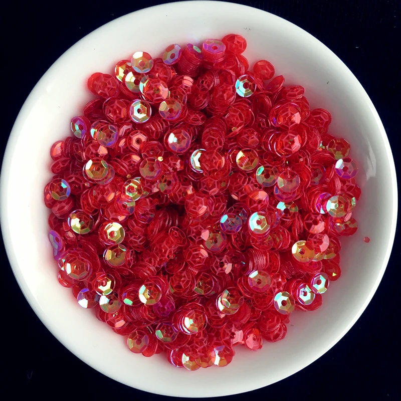 1200Pcs/Lot 4mm Transparent Cup Round Loose sequins Paillettes sewing on Cloth, Wedding craft, Women Garments Accessories