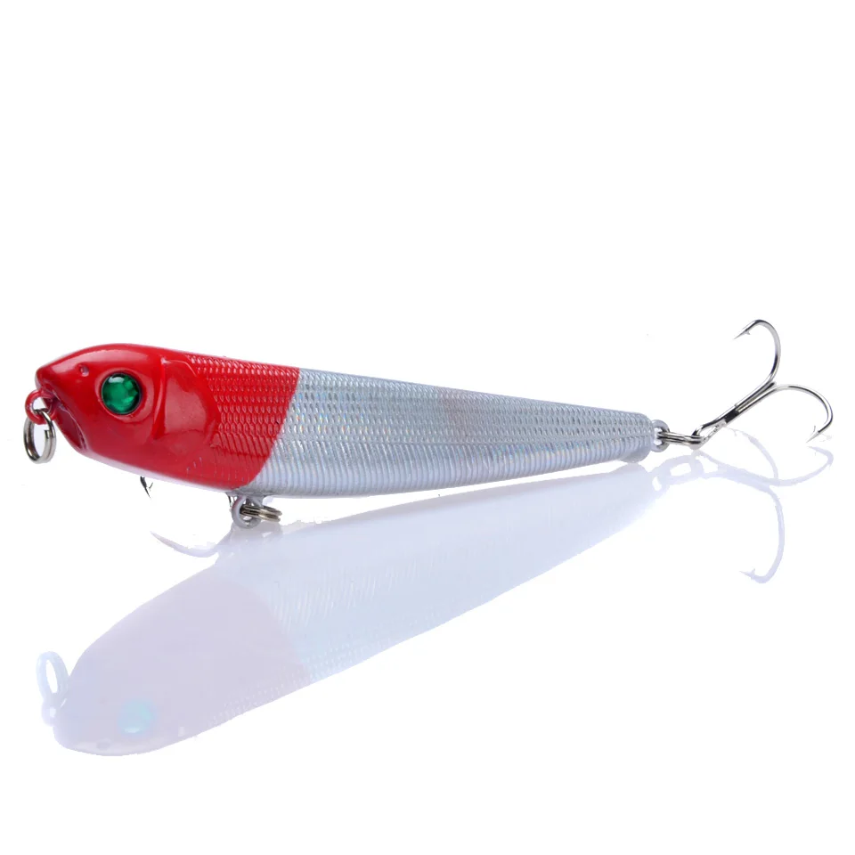 1pc Fishing Lures Good Pencil Bait 6# Hooks 5 Colors Available High Quaity Artificial Lifelike Crankbait Wobbler Fishing Tackle