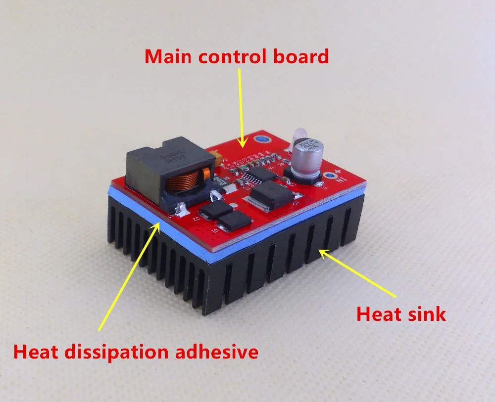 4 series lithium iron phosphate 12.8V 14.4V 12V lithium iron phosphate battery charger MPPT Aluminum heat sink