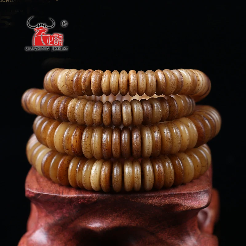 20PCS Natural Tibetan retro yak bone spacer piece of buddhist beads DIY bodhi accessories.hole 1.5mm.