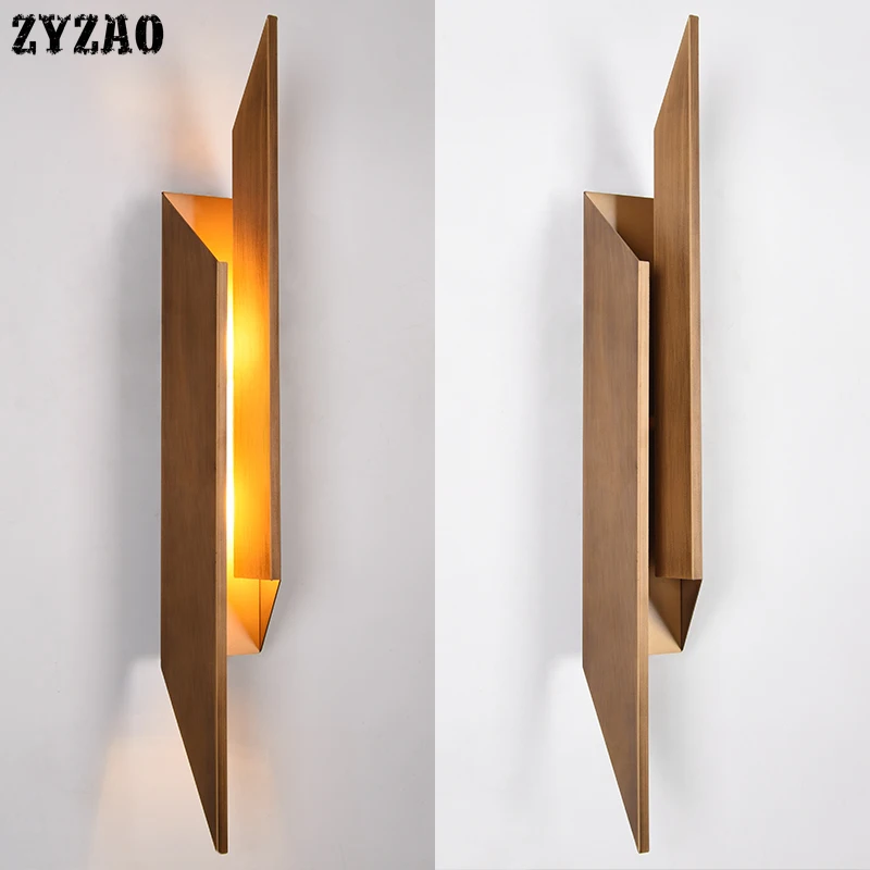 Post-modern Designer Iron Wall Lamp Bedroom Bedside Lamp Designer Creative Led Wall Light Hotel Hallway Wall Art Decor Wall Lamp