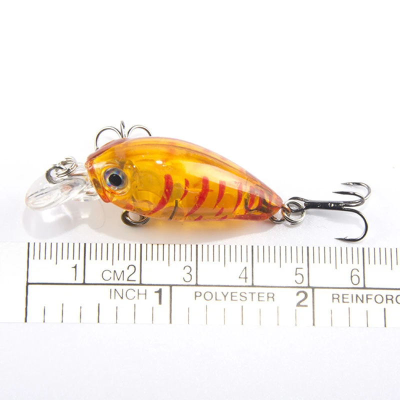 1PCS 4cm 4.5g Swim Fish Fishing Lure Artificial Hard Crank Bait topwater Wobbler Japan Mini Fishing Crankbait lure