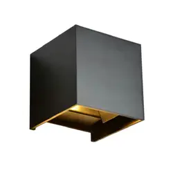 15W Dimmable IP67 Cube Adjustable Surface Mounted Outdoor Up Down Wall Lamp