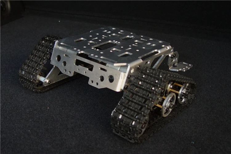 

Metal Aluminum alloy Smart Robot tank chassis Platform kits crawler tracked vehicle Wali SUV SN1100 V2