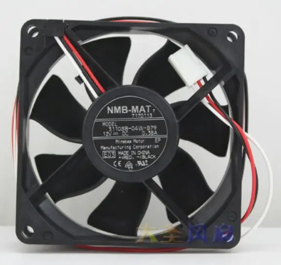 NMB-MAT7 3110SB-04W-B79 12v 0.38a 80*80*25mm three-wire cooling fan