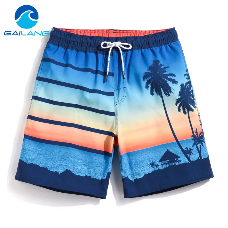 Gailang Brand Men Beach Shorts Casual Quick Drying Swimwear Swimsuits Mens Board Shorts Big Size XXXL Boardshort Sunga Bermuda