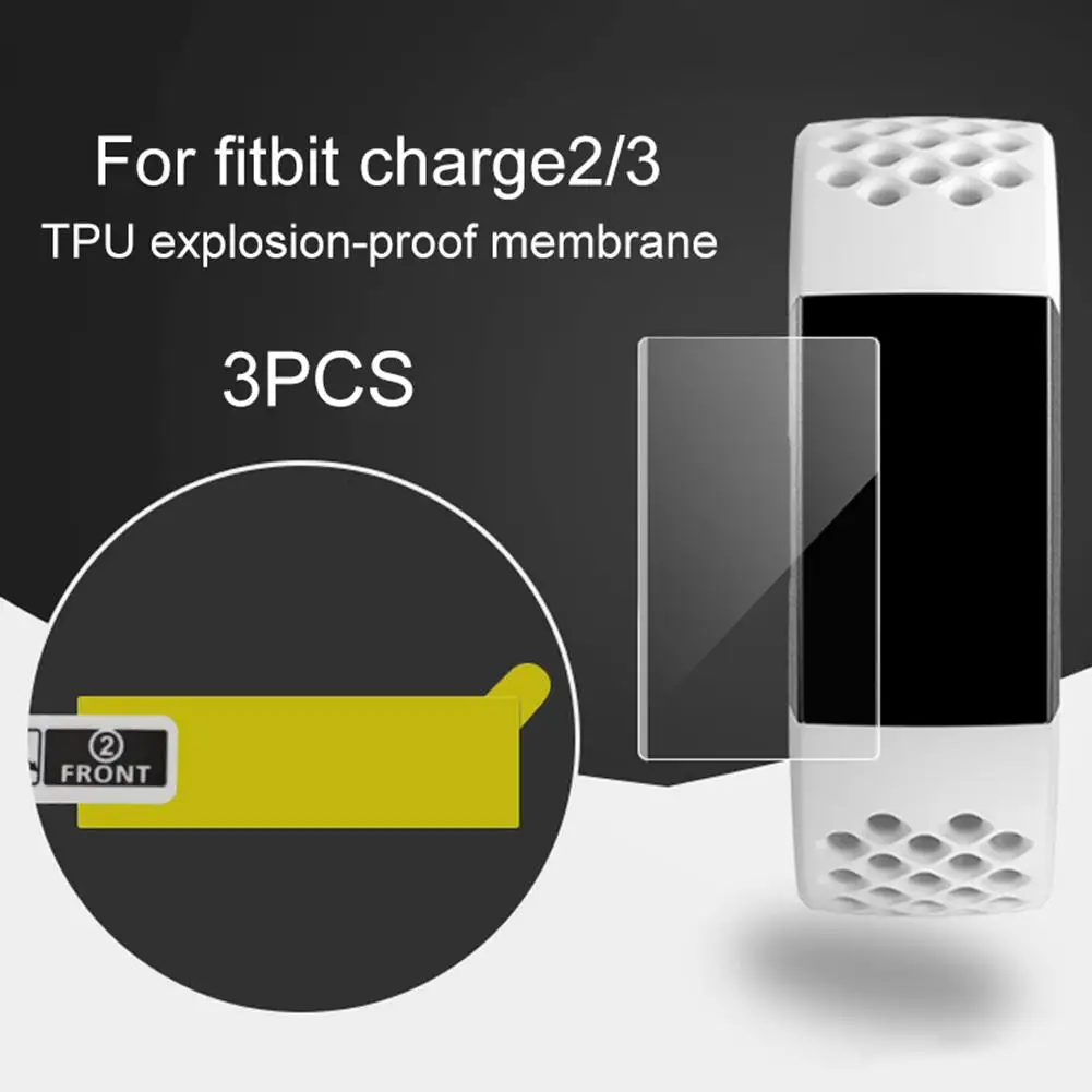 New Arrival 3Pcs Precise TPU Explosion-proof Full Screen покровитель for Fitbit Charge 2/3 human body static discharge device touch type explosion proof static elimination instrument sound and light voice alarm device