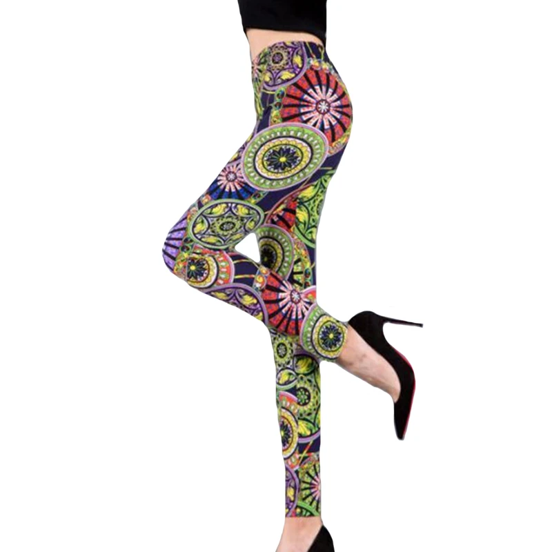 Chsdcsi Stretch Jegging Mujer Elastische Hoge Taille Broek Fitness Broek Meisje Sexy Leggings Gedrukt Legging Damesmode