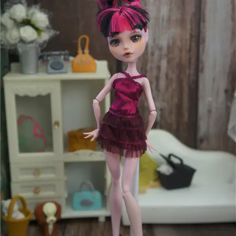 wholesale fashion kids bjd Doll Accessories american Girls Gift doll clothes casual suit For Monster High Original Dolls 1/6 21