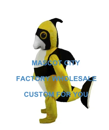 

Yellow & Black Angel Fish Mascot Costume Lovely Sea Animals Mascotte Outfit Suit Fancy Dress Party Carnival Advertising SW693