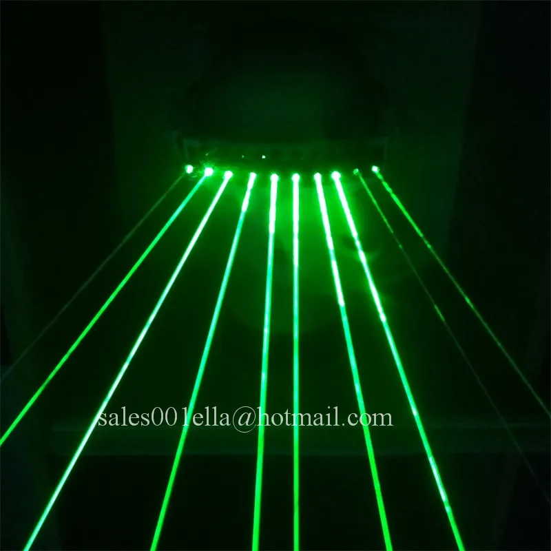 Newest Cool Green Laser Luminous Laserman Glasses With 10pcs green Lasers For Party Night Club KTV  Bar DJ Stage Show