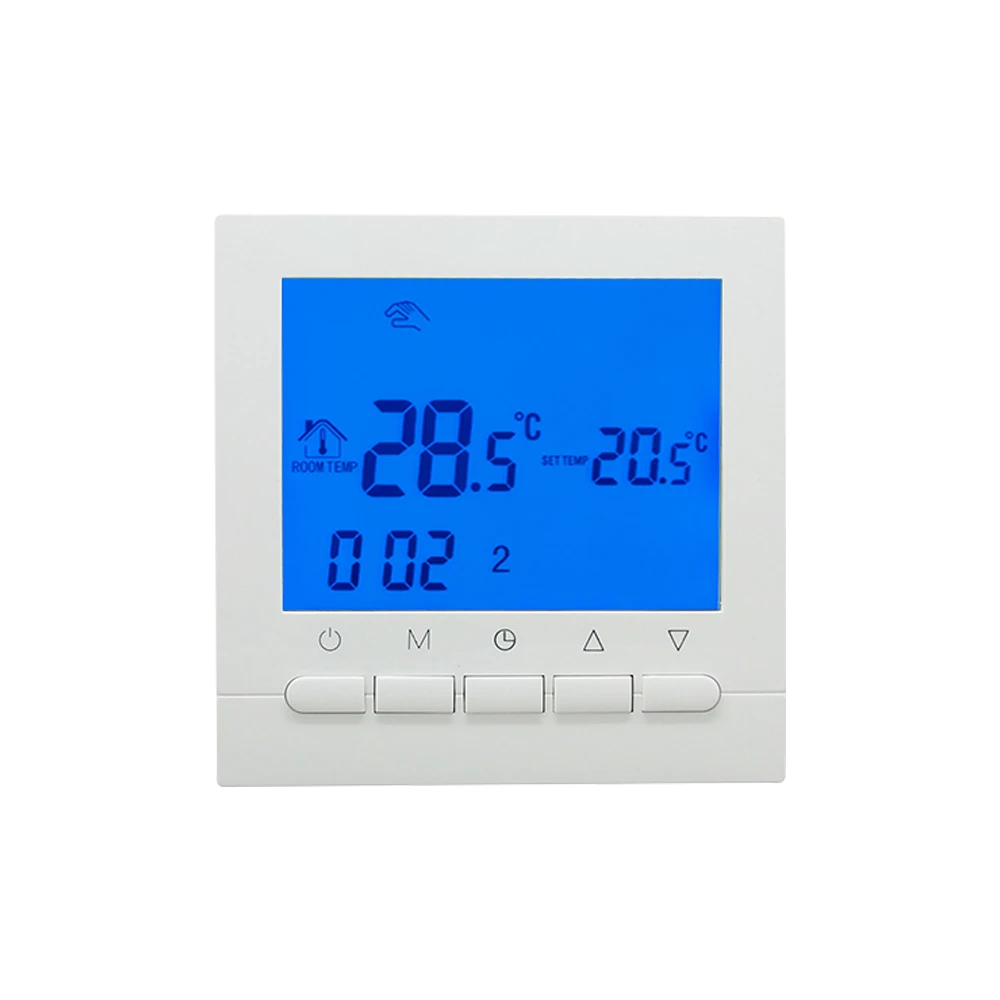 TP216RF 220V 50/60HZ Wireless Touch Button Temperature Controller - Thermostat with Receiver for Electric Gas Oil Heating System