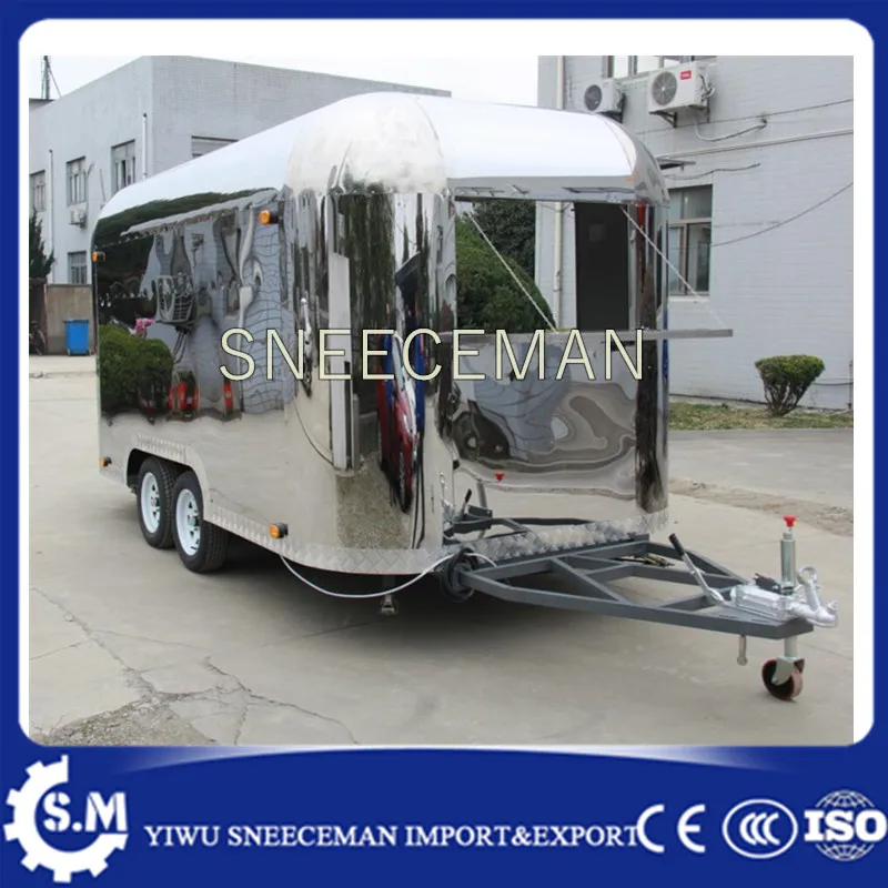 Food Cart Trailer Truck Rolled Fried Ice Cream Machine Most Popular Used In Food Cart