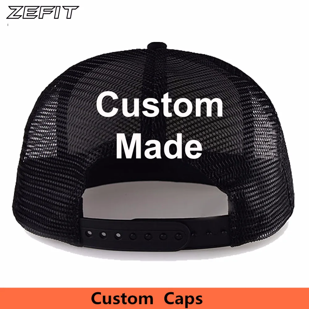 Custom Own Design Classic Trucker Hats Free Embroidery Printing Logo Adult Kids Size Flat Bill USA Mesh Outdoor Baseball Caps