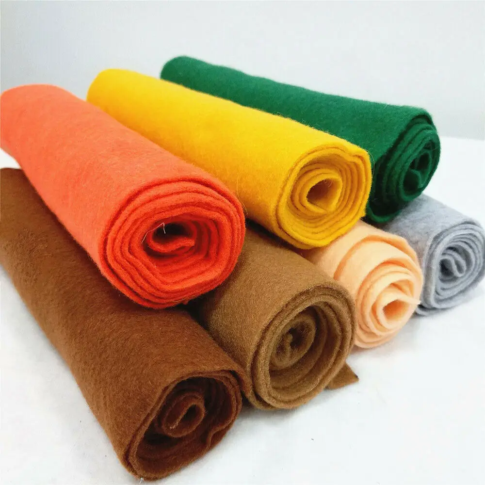 90*90cm Roll Soft Felt Fabric Non-woven Felt Fabric Sheet DIY Sewing Dolls Crafts Accessories Material 1.4mm Thick BY THE Yard