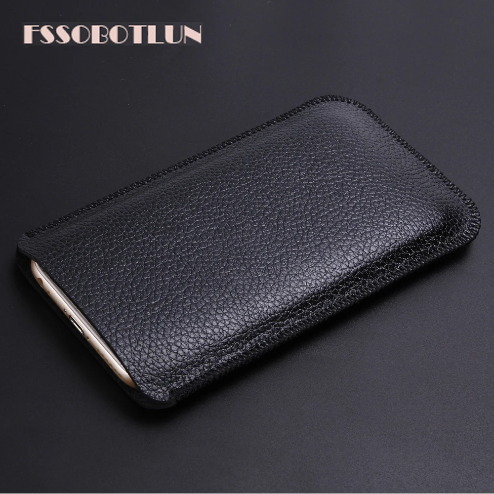 FSSSOBOTLUN super slim Microfiber Leather sleeve Bag cover case For Samsung Galaxy A10 A30 A50 M30 M20 M10 S10 Plus S10e J2 Pure