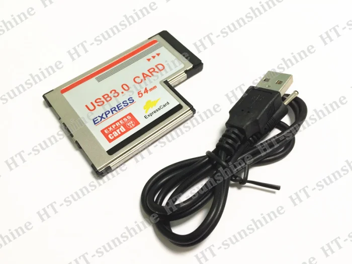 USB 3.0 PCI Express Card Adapter 5Gbps Dual 2 Ports HUB PCI 54mm Slot ExpressCard PCMCIA Converter For Laptop Notebook