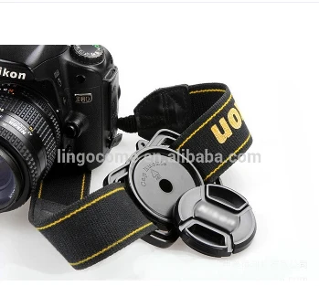 กล้องหัวเข็มขัดตัวยึดฝาครอบเลนส์ Universal Capbuckle แต่เพียงผู้เดียว 40.5 มม. 49 มม. 62 มม