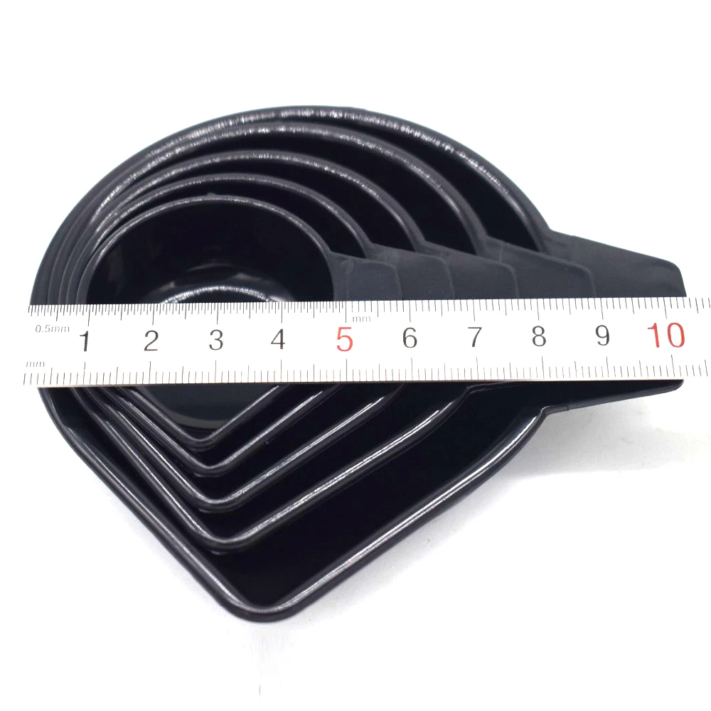 5PCS Scale Pan for Electrinoc Jewelry Weighing Balance Packet Scales Accessory Black Plastic Pans