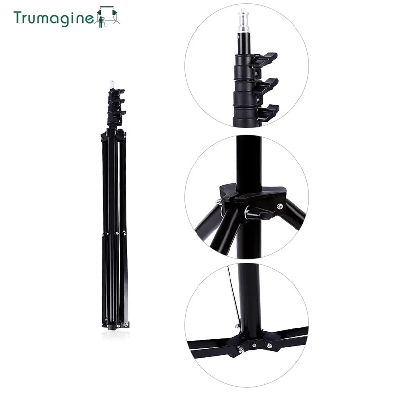 

TRUMAGINE Photo Studio 240CM/7.8Ft Light Lamp Stand Tripod Photography Softbox Umbrellas Reflector lighting High Quality