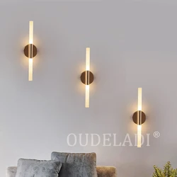 Modern metal tube pipe up down LED wall lamps Bedroom foyer washroom living room toilet bathroom wall light lamp