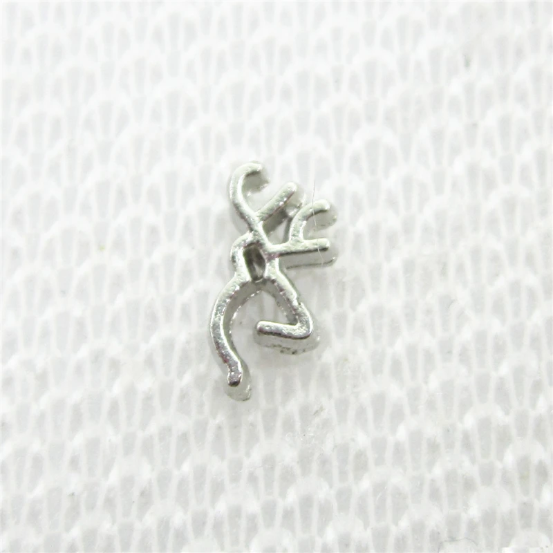 

Hot selling 50pcs/lot Silver Animals Deer Floating Charms Living Glass Memory Floating Lockets DIY Jewelry Charms