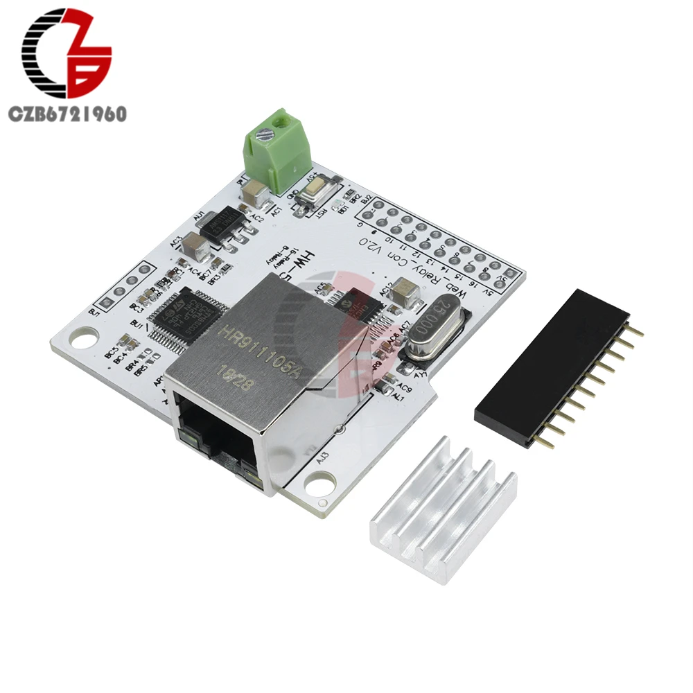 DC 5V 2A 8CH ENC28J60 Network Module 8-Channel Network Contrller Relay Control base on 32Bit System for Arduino Smart Home