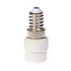 SuffHD-Adaptateur E14 à G9, séparateur d'ampoule, convertisseur de prise, plastique, crème