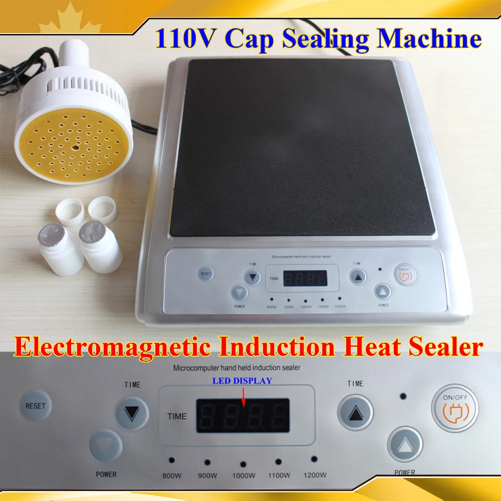 

110V/220V Handheld Electromagnetic Induction Heat Sealer Machine For Bottle Lid Aluminum Foil Cap Sealing Gasket Size 20-100MM