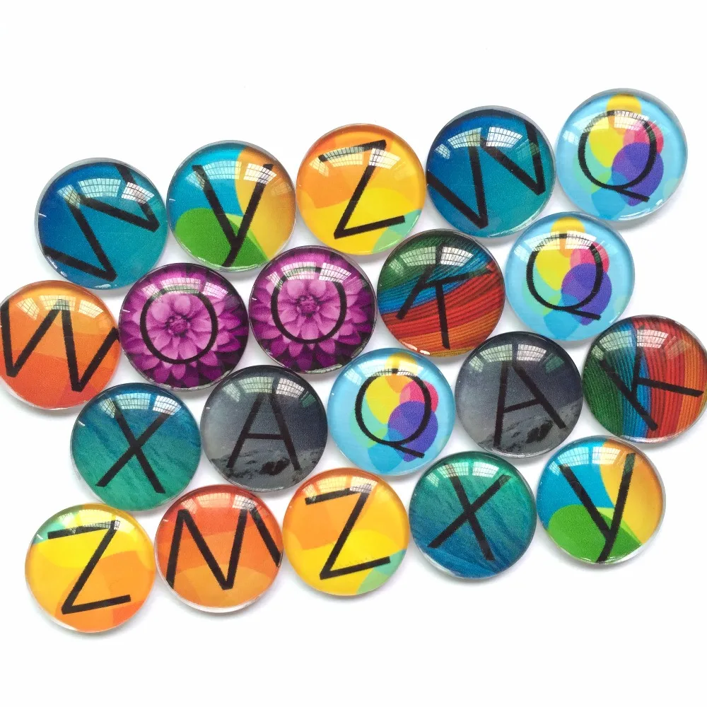 ZEROUP Glass Cabochon 10mm 12mm Mixed Round Photo Cameo Cabochon Setting Supplies for Jewelry Accessories 50pcs TP-006