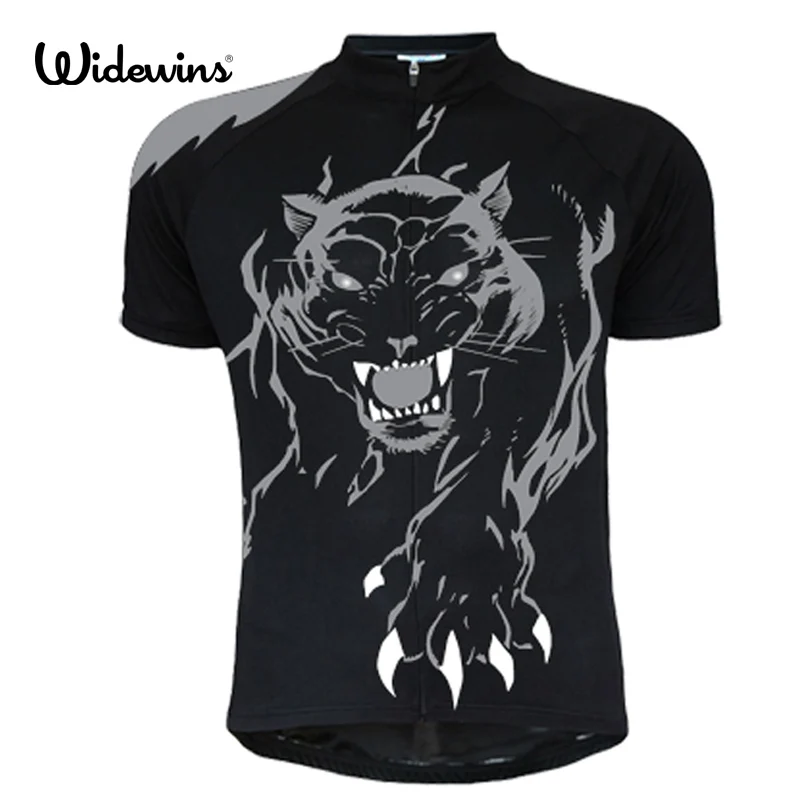 

black leopard men short sleeve black clothing Cycling Jersey clothing pro team wear racing bicycle road bicycle Clothes 7084