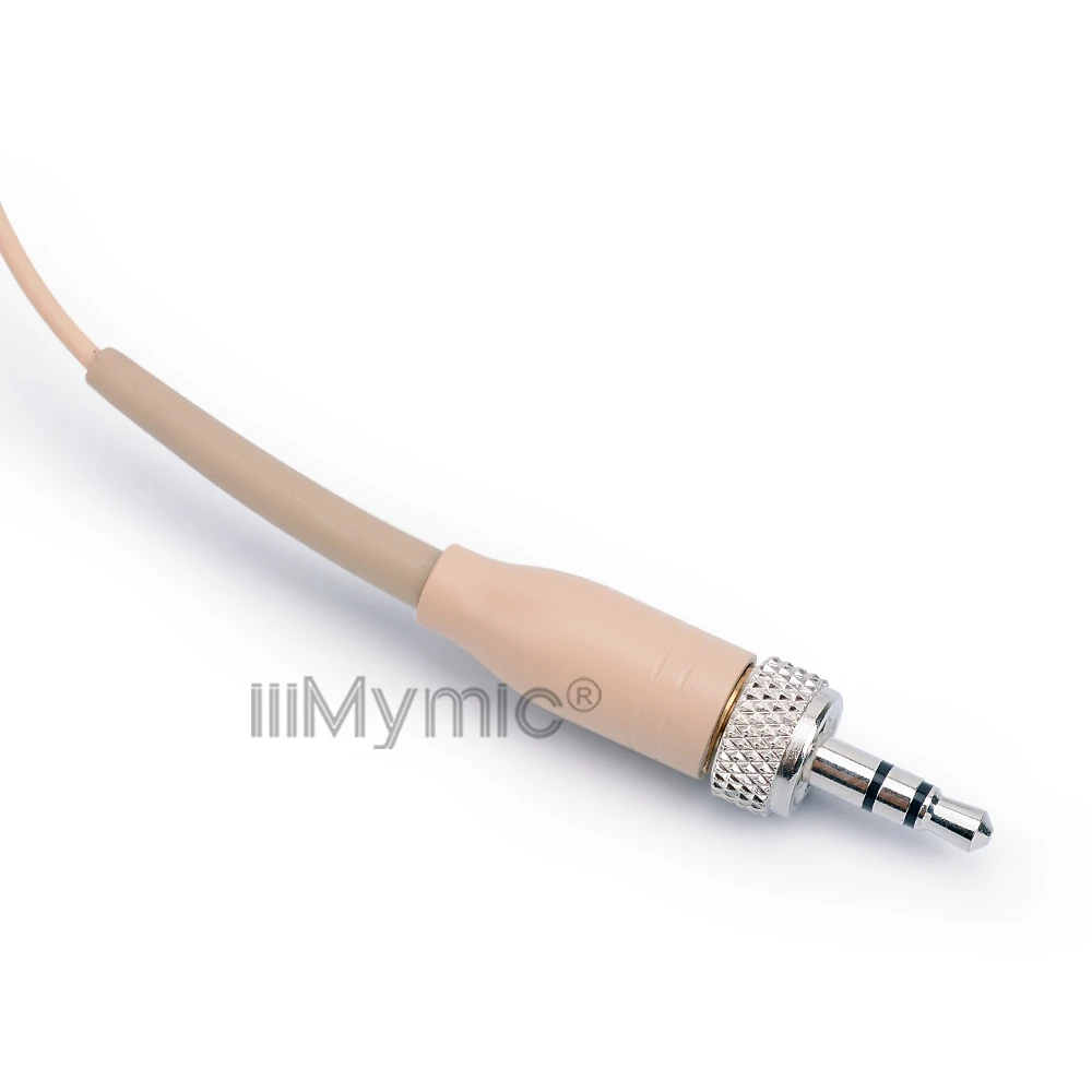 Professional Beige Headset Condenser Microphone Unidirectional Microfone for Sennheiser Wireless System 3.5mm Screw Jack Mic