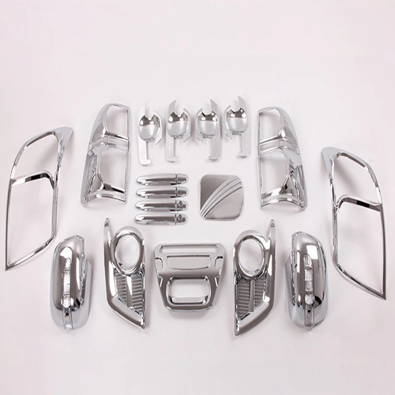 

2012-2014 For Toyota Hilux Chrome Accessories ABS Chrome Kits For Toyota Hilux Vigo Car Styling Decorative Hilux Parts 22pcs