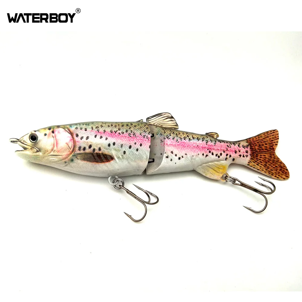 WATERBOY 18cm 68g  Multi Jointed Bait Fishing Swimbait 2 Segment Glide S Swimming Trout Fresh Water Slow Sink Fish Bait