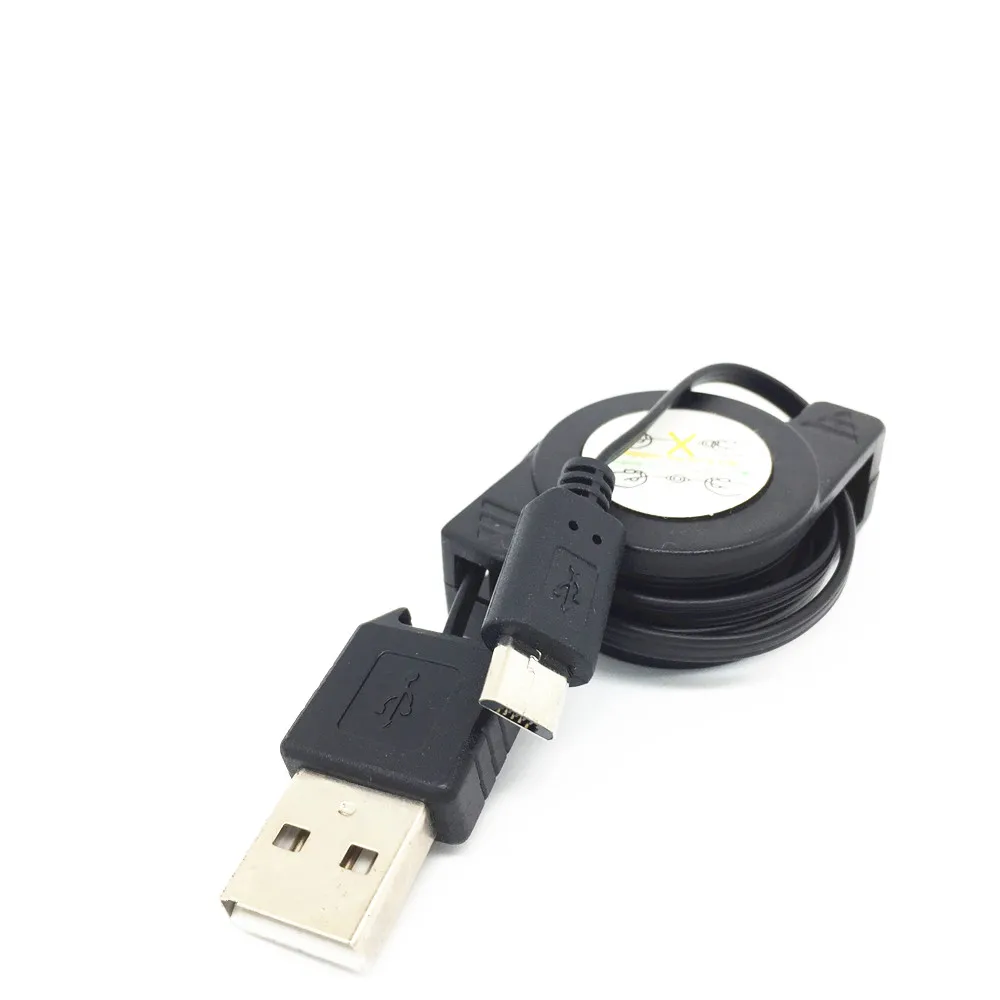 Retractable Micro USB Data Sync Charger Cable for Nokia 1006 2605 3120 3555 3600 3711 N82 5800 6205 6210 6212 6220 6500 6300I