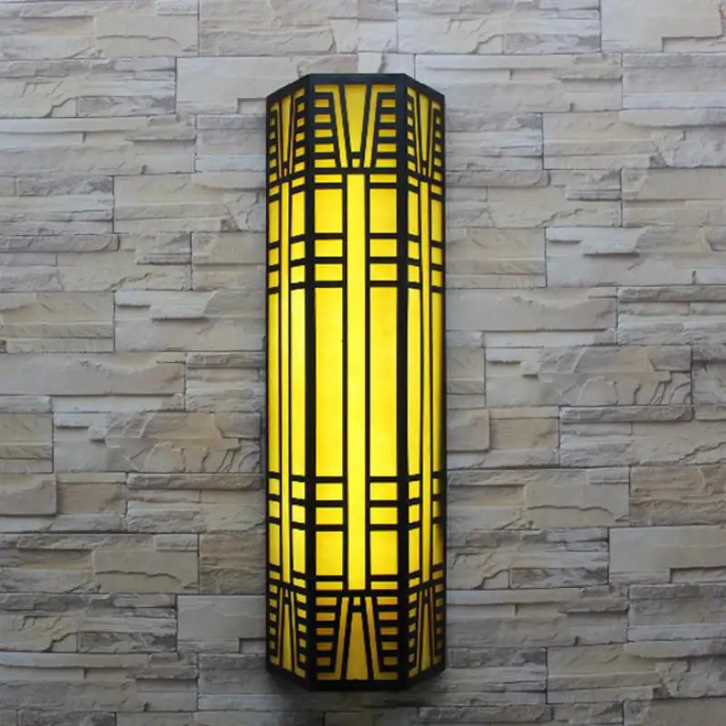 Chinese huge outdoor lighting Vertical courtyard wall lamp outdoor wall lamps garden light T5 led fluorescent hotel wall sconce