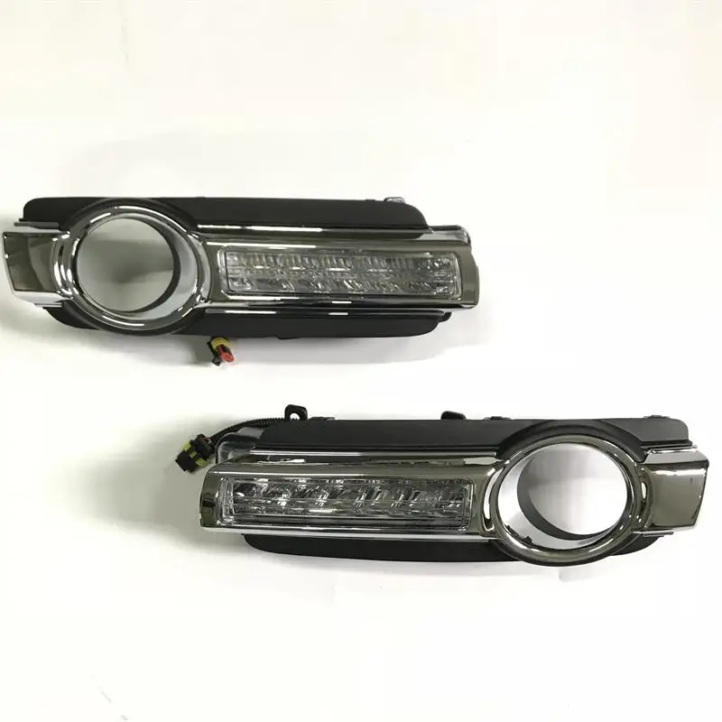 

LED Daytime Running Light fog lights for Mitubishi montero v98 for pajero v97 v93 2015-2019 fog Turn Signal Lights Accessories
