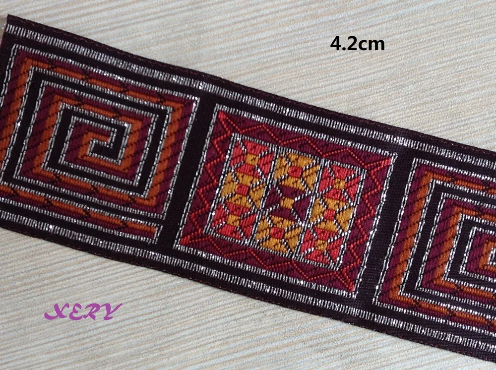 4cm nations style spiral ribbons,2 style for choose, European style accessories,XERY13797AA guitar strap ribbon