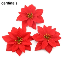 10pcs grande seta artificiale rosa testa di fiore flanella per la casa decorazione di nozze Scrapbook accessori per l'albero di natale fai da te