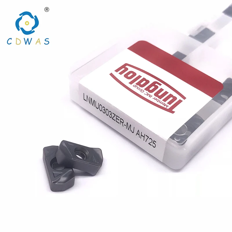 Lâmina 100% Original LNMU0303ZER MJ AH725 Fresagem CNC Ferramenta de Tornear Torno Ferramentas De Corte Pastilhas de Metal Duro de Alta Qualidade