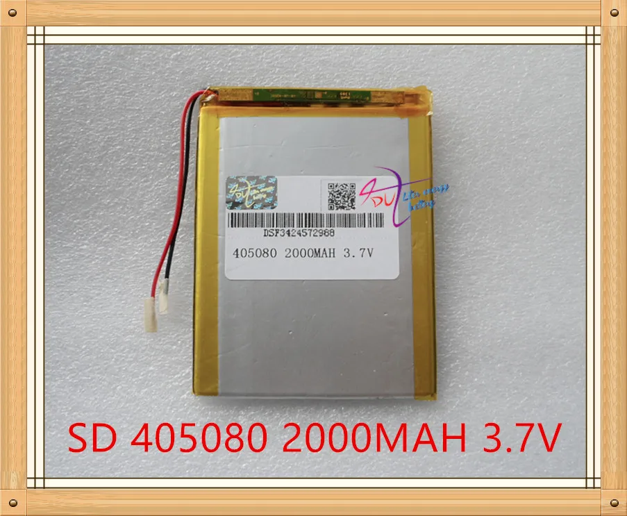 

Liter energy battery 3.7V polymer lithium battery 405080 2000MAH mobile power supply Tablet PC GPS device