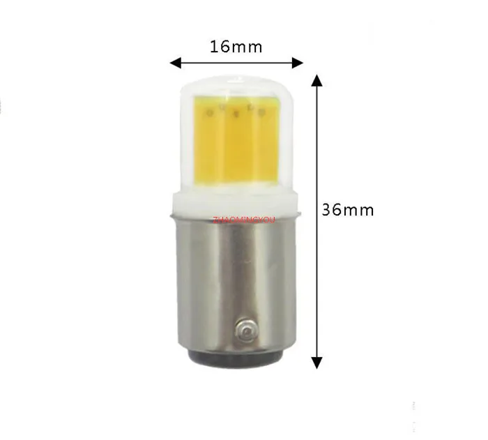 YOU DIMMABLE BA15D LED Light Bulb 6W AC 12V 110V 220V COB 1511 LED Lamp for Chandelier Sewing Machine