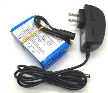 Free shipping 12v 7000mah 7ah lithium ion rechargeable battery with 2A charger for speaker led light