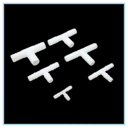 Imagen 2 del producto Manguera de lengüeta de plástico en forma de T, accesorio de 4mm, 6mm, 8mm, 10mm, 12mm, 16mm, 3 vías