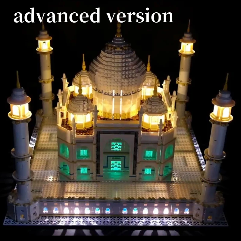 LED Light Kit for lego 10189/10256 and 17001/17008 The taj mahal Building Blocks Bricks Toys Gift (only lights with Battery box)