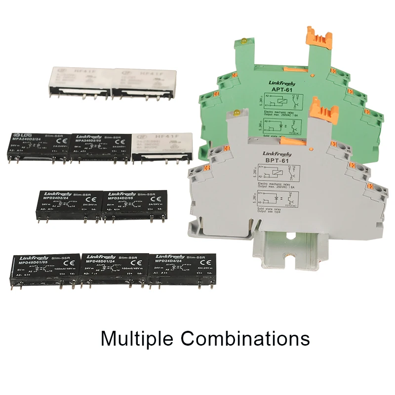 MPD24D4/24 4 Pin PCB Micro Voltage Relay Switch Module 24VDC In 24VDC/4A Output,Smart Auto DC DC SSR Solid State Relay Bank+Mini