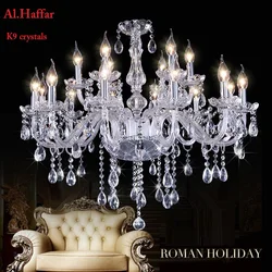 LED K9 Modern Ceiling Lustre Crystal Chandeliers Lustres De Cristal Chandelier AC110V/220V Ceiling Fixture Indoor Pendant Lamp