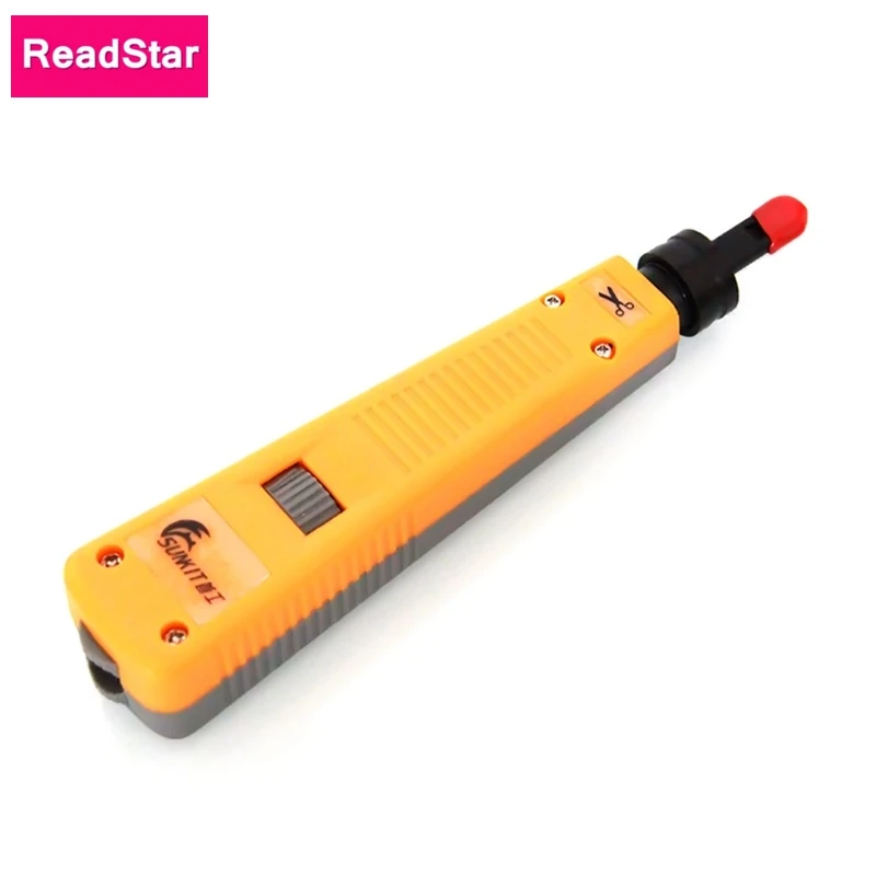 ReadStar SUNKIT SK-8110  RJ45 RJ11 Impact Punch Down Tool Networking Telephone Module Wire Tool Cutter Wire Tracker