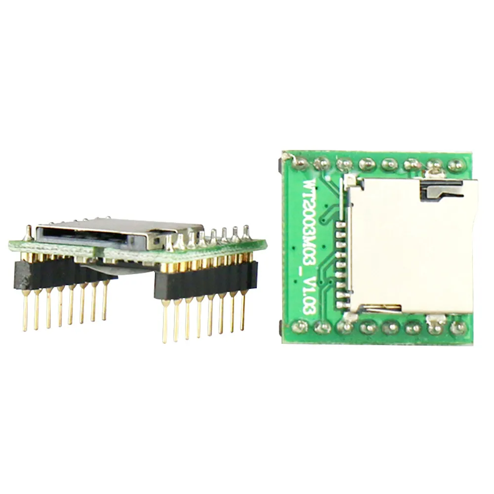 Módulo de música mp3 wt2003m03 de alta qualidade, placa decodificadora ic serial, cartão sd, tf com amplificador de potência, módulo de voz